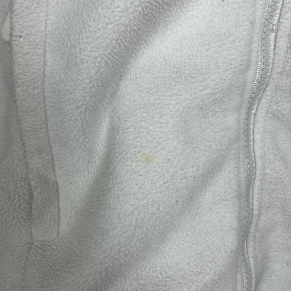 The North Face Size Large Denali White Grey Long Sleeve Zip Up Jacket - Picture 7 of 11